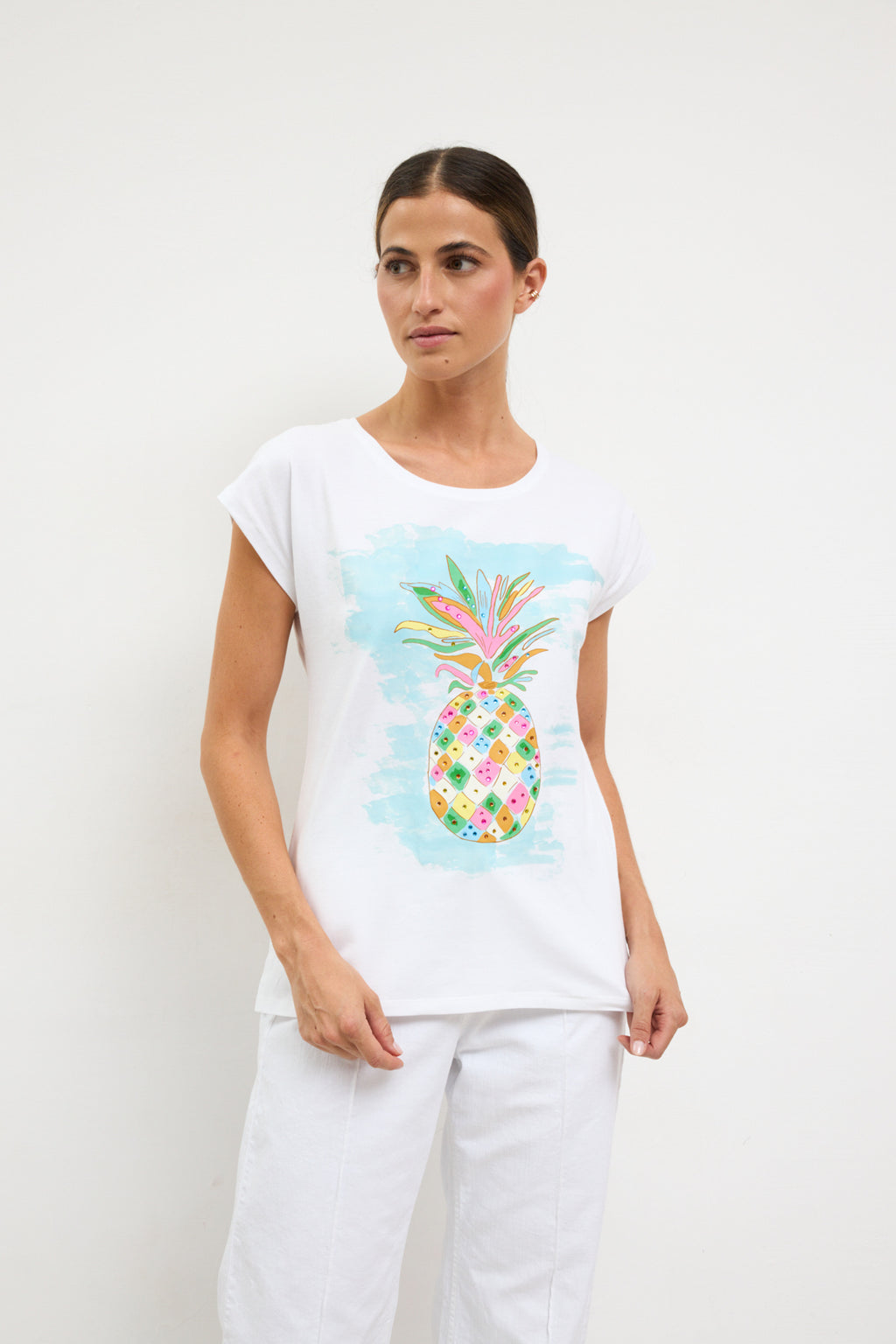 T-shirts korte mouw wit Tinta & Bariloche