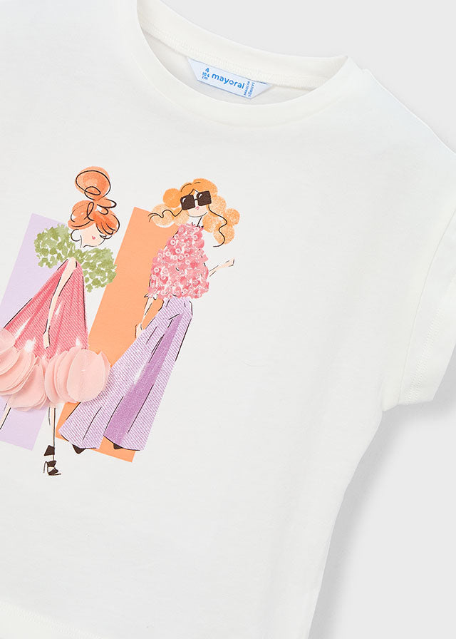 T-shirts korte mouw wit Mayoral