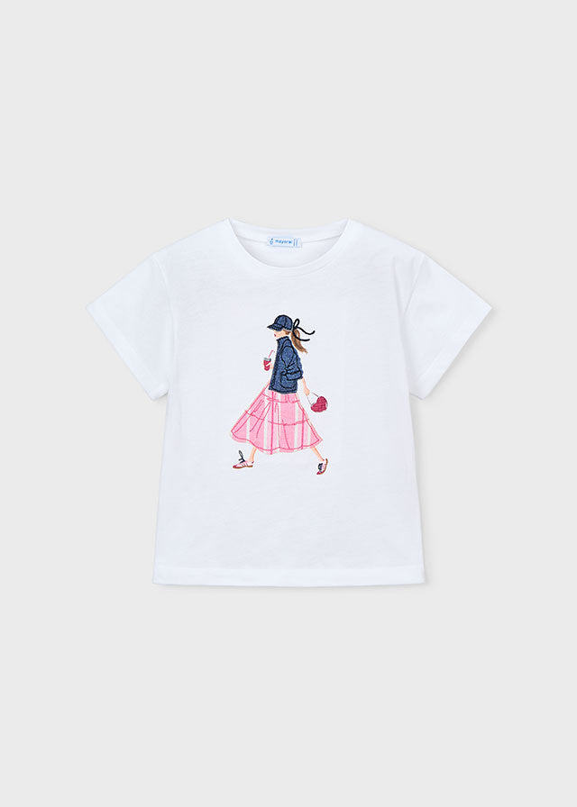 T-shirts korte mouw wit Mayoral