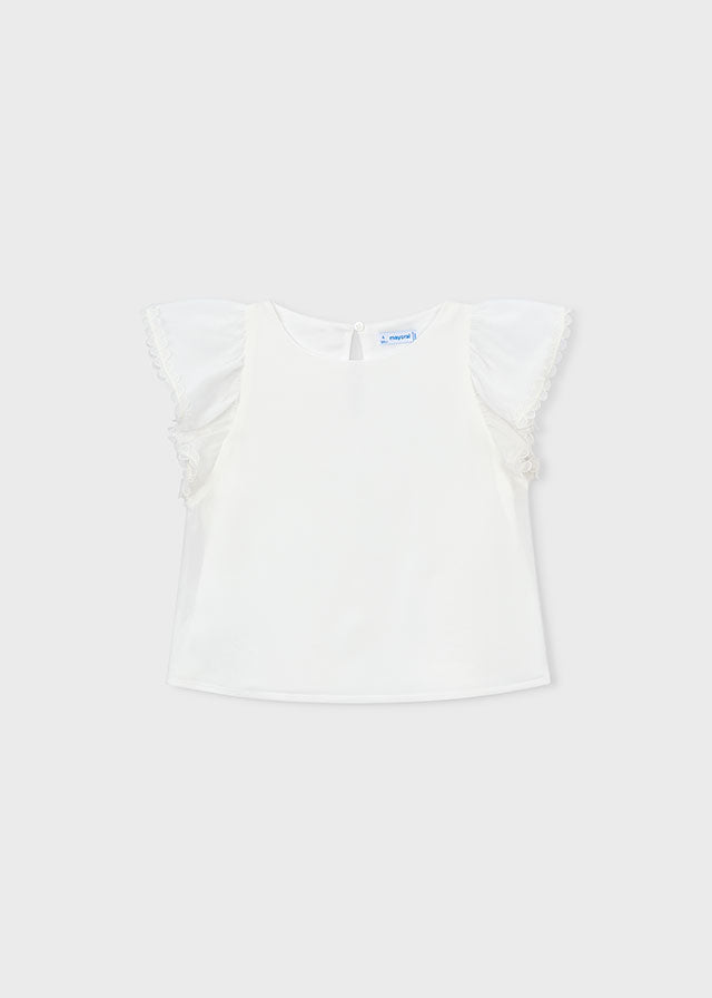 T-shirts korte mouw wit Mayoral