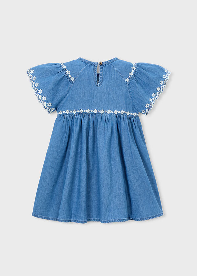 Jurken korte mouw blauw Mayoral