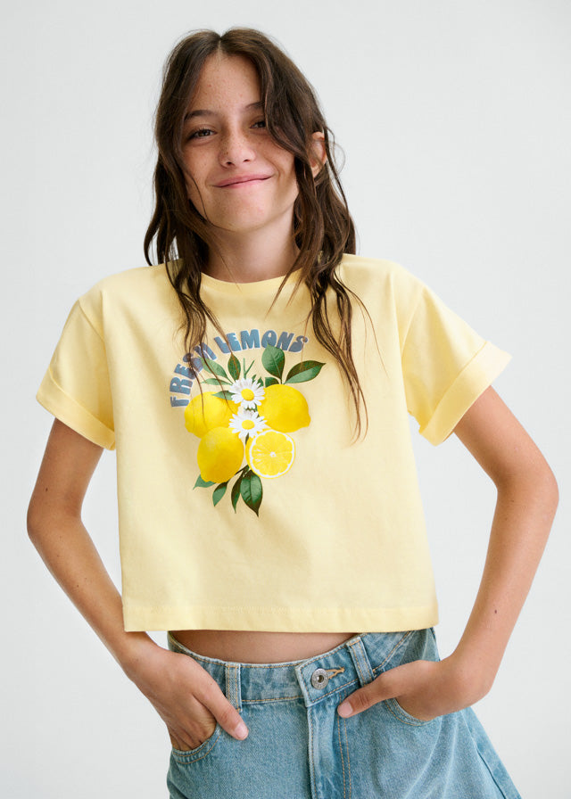 T-shirts korte mouw geel Mayoral