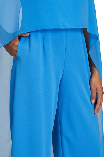 Jurken lange mouw blauw Vera Mont