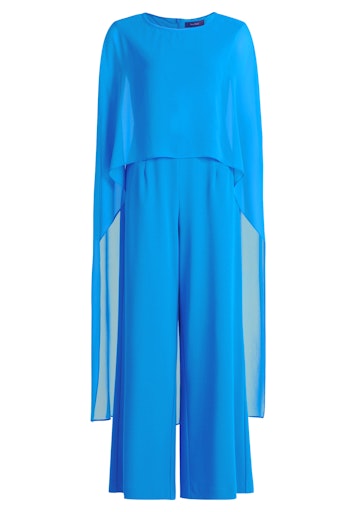 Jurken lange mouw blauw Vera Mont