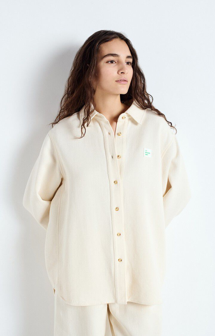 Blouses lange mouw beige American Vintage
