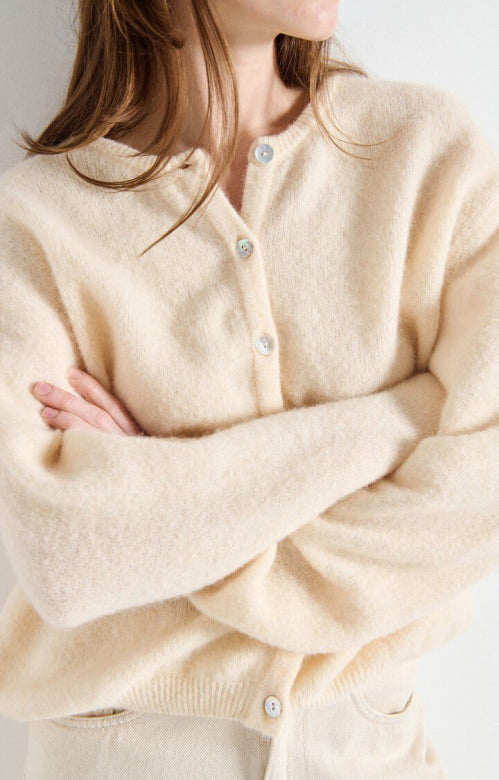 Cardigans geel American Vintage