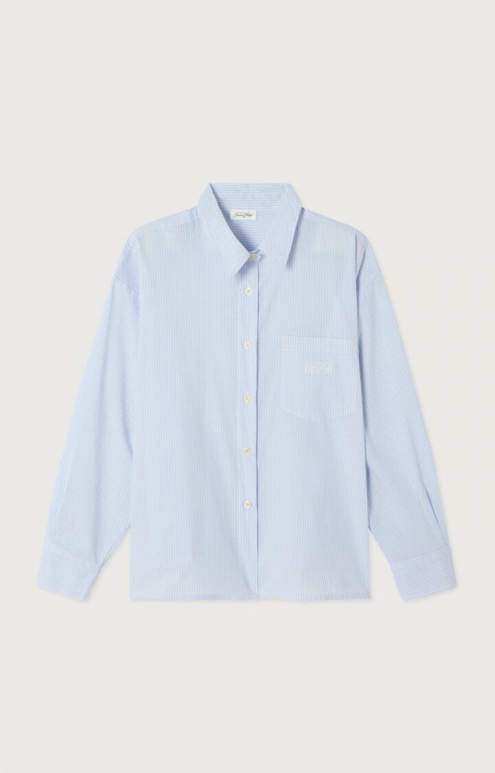 Blouses lange mouw blauw American Vintage