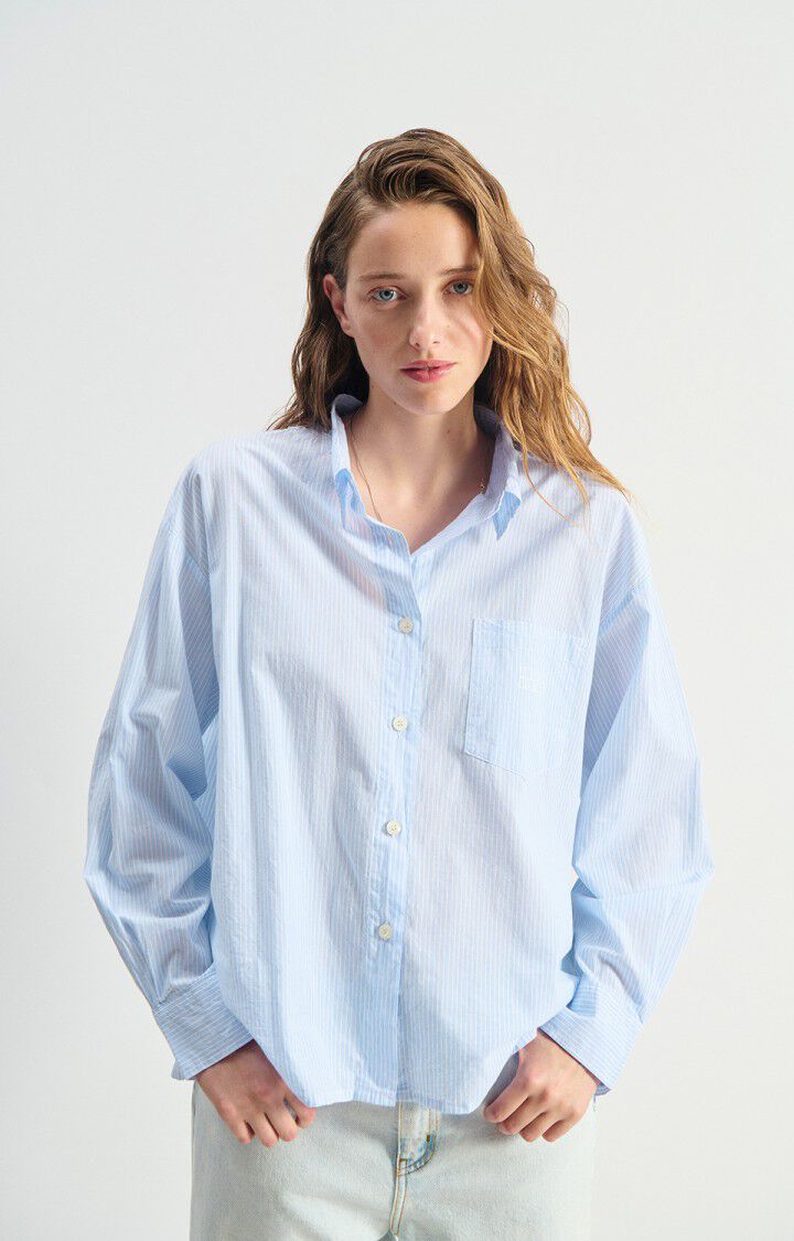 Blouses lange mouw blauw American Vintage