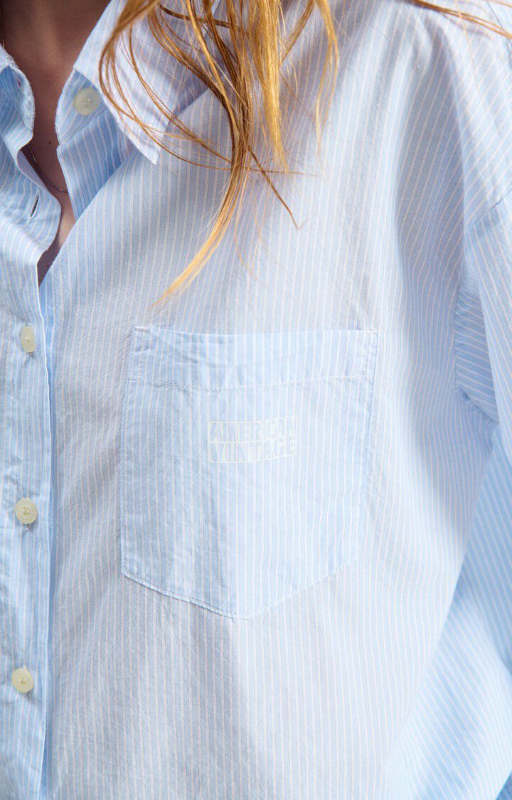 Blouses lange mouw blauw American Vintage