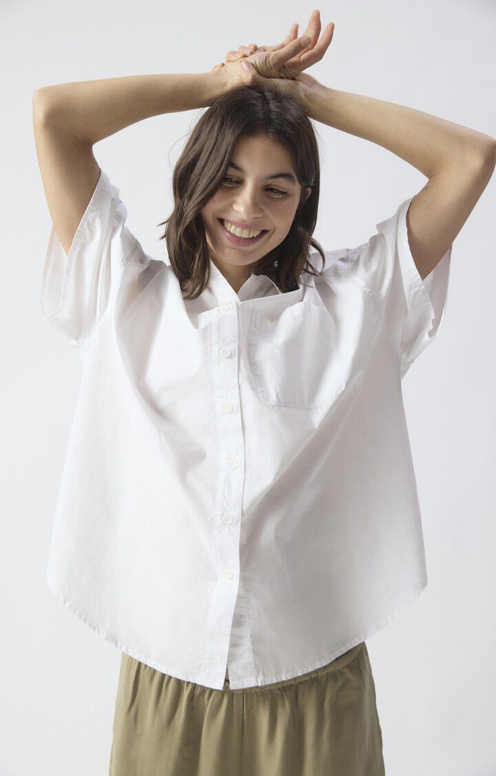 Blouses korte mouw wit American Vintage