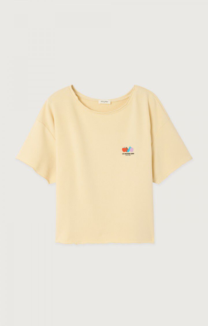 T-shirts korte mouw beige American Vintage