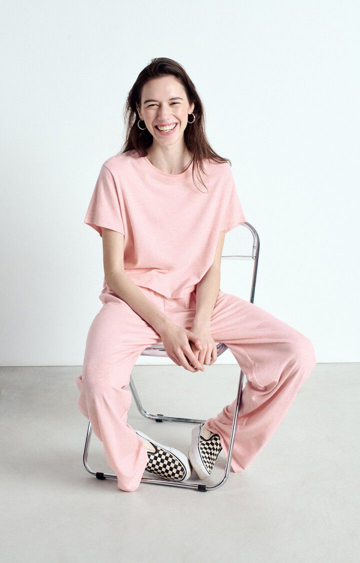 T-shirts korte mouw roze American Vintage