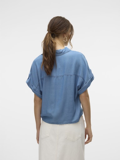 Blouses korte mouw blauw VERO MODA