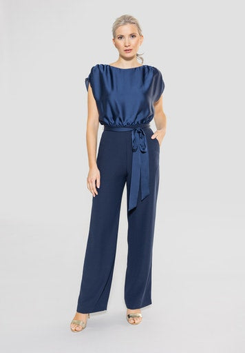 Jumpsuits zonder mouw navy SWING