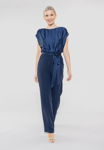 Jumpsuits zonder mouw navy SWING