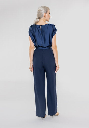 Jumpsuits zonder mouw navy SWING