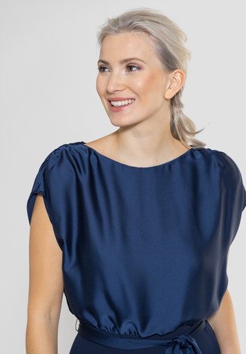 Jumpsuits zonder mouw navy SWING