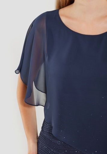 Jurken zonder mouw navy SWING