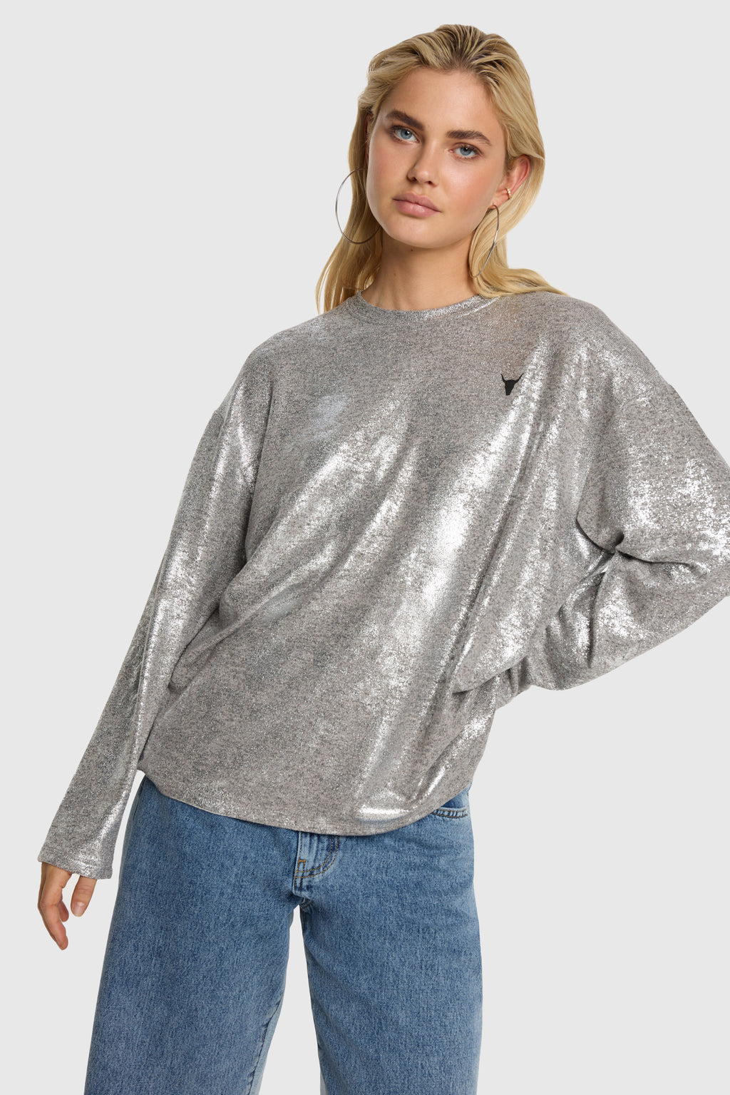 T-shirts lange mouw zilver ALIX The Label