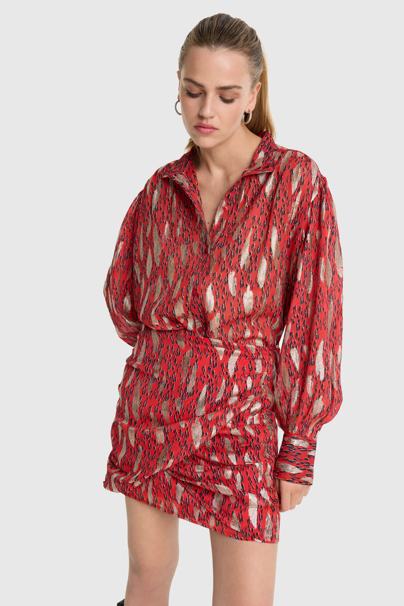 Blouses lange mouw rood ALIX The Label