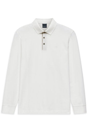 Polo's lange mouw wit Bugatti