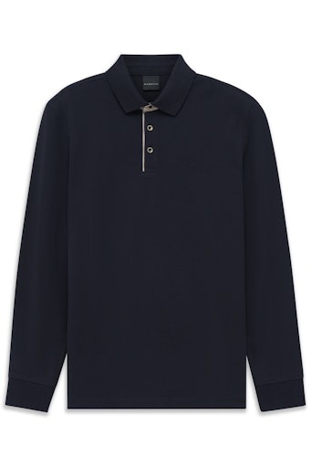 Polo's lange mouw navy Bugatti