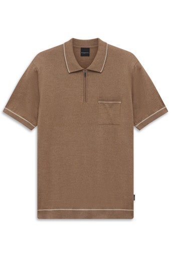 Polo's korte mouw bruin Bugatti