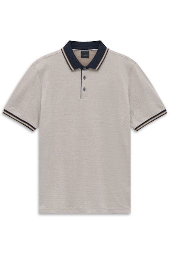 Polo's korte mouw beige Bugatti