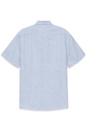 Hemden korte mouw blauw Bugatti