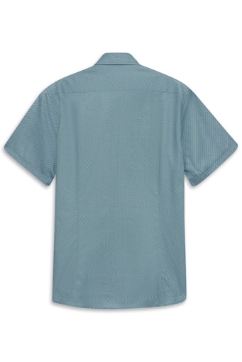 Hemden korte mouw blauw Bugatti