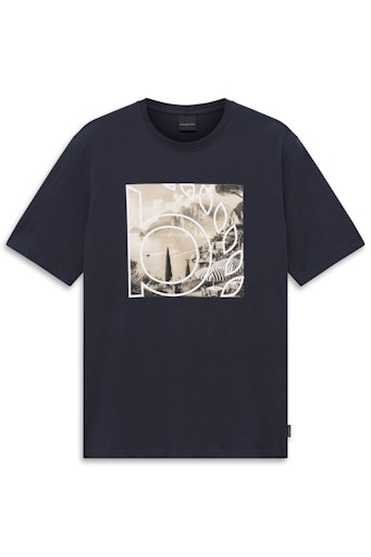 T-shirts korte mouw navy Bugatti