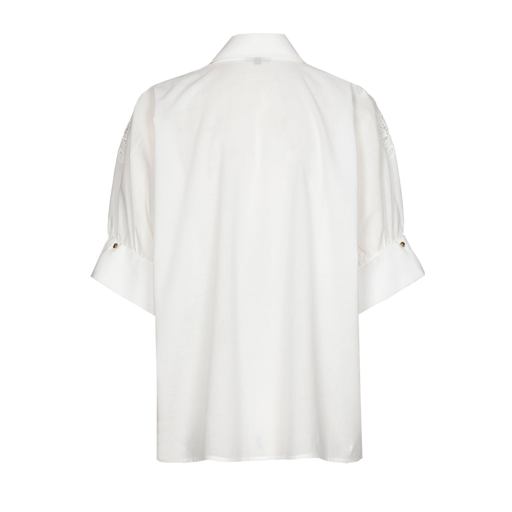 Blouses korte mouw beige Caroline Biss