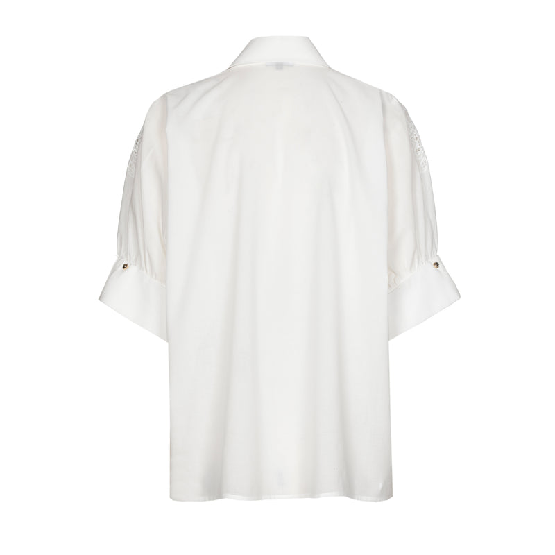 Blouses korte mouw beige Caroline Biss