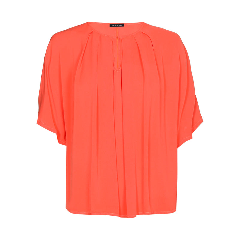 Blouses korte mouw oranje Caroline Biss