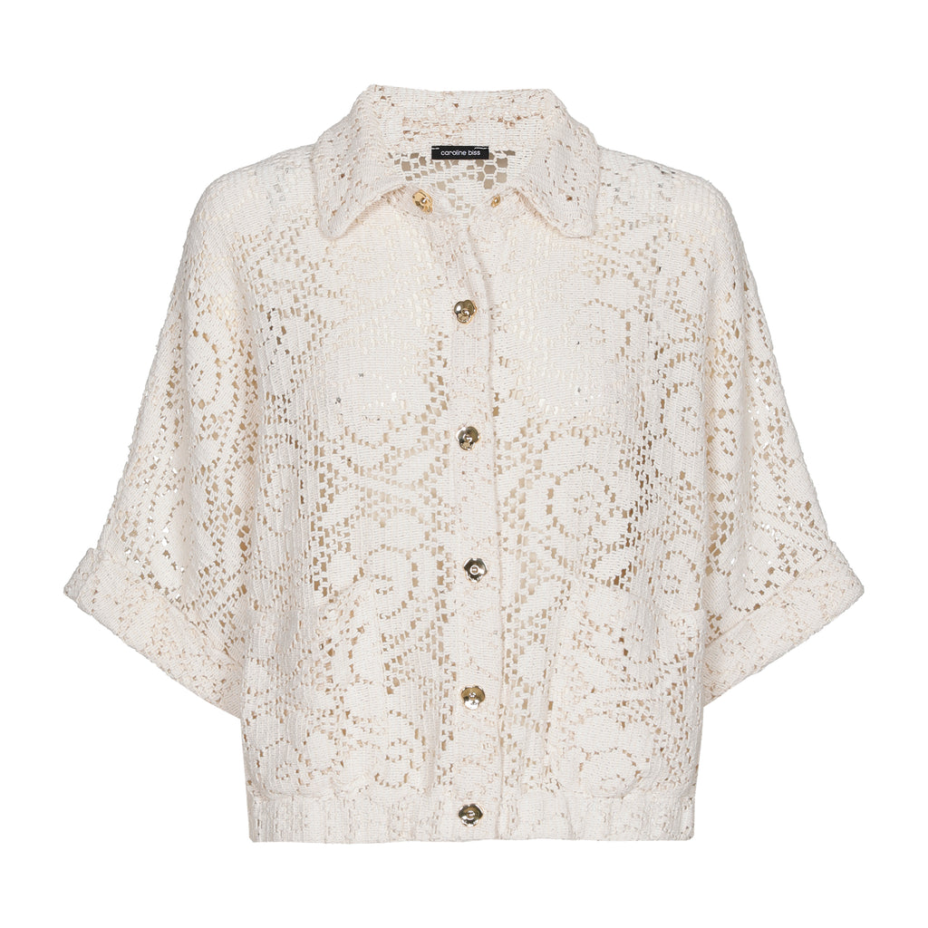 Blouses lange mouw beige Caroline Biss