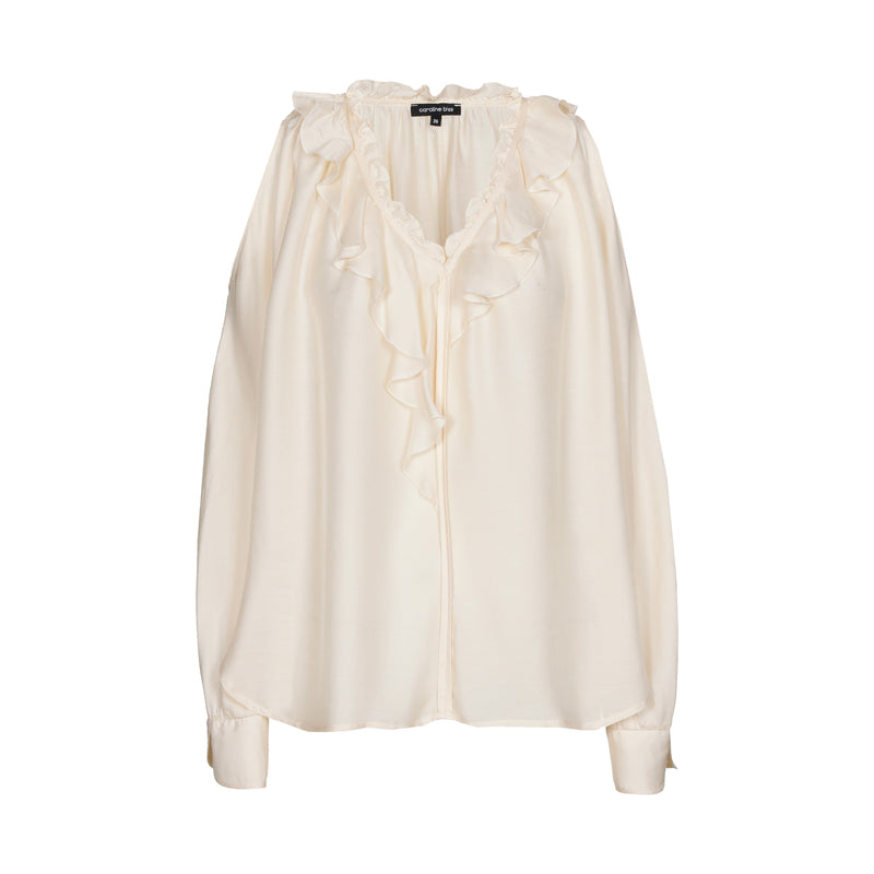 Blouses lange mouw beige Caroline Biss