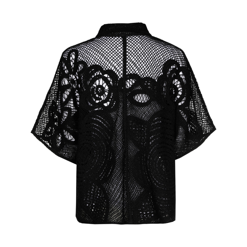 Blouses korte mouw zwart Caroline Biss