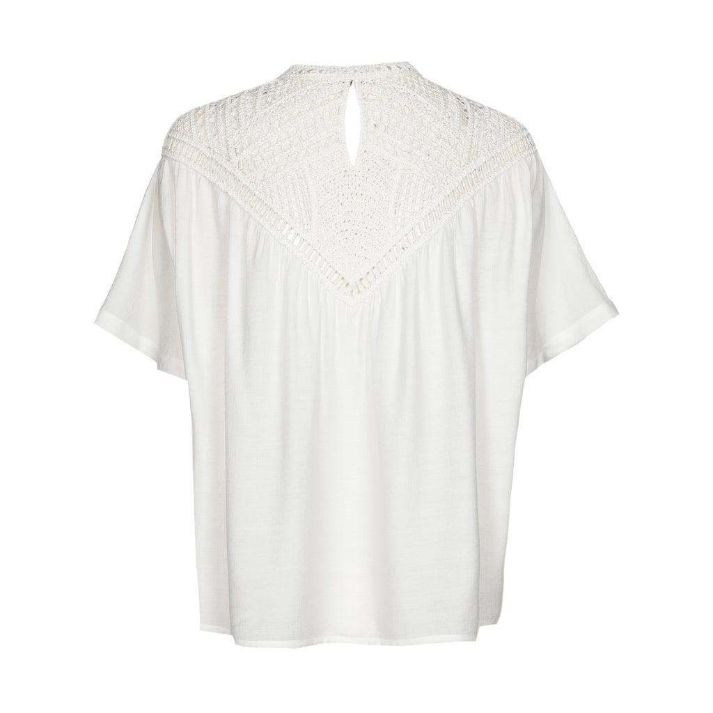 Blouses korte mouw beige Caroline Biss