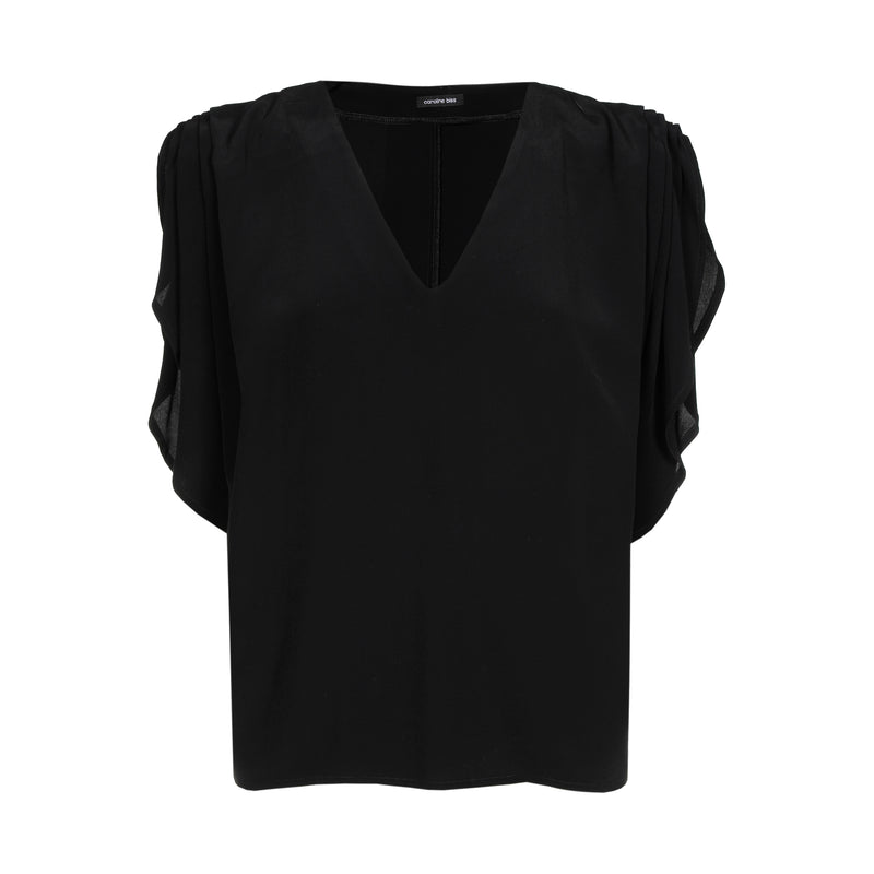 Blouses korte mouw zwart Caroline Biss