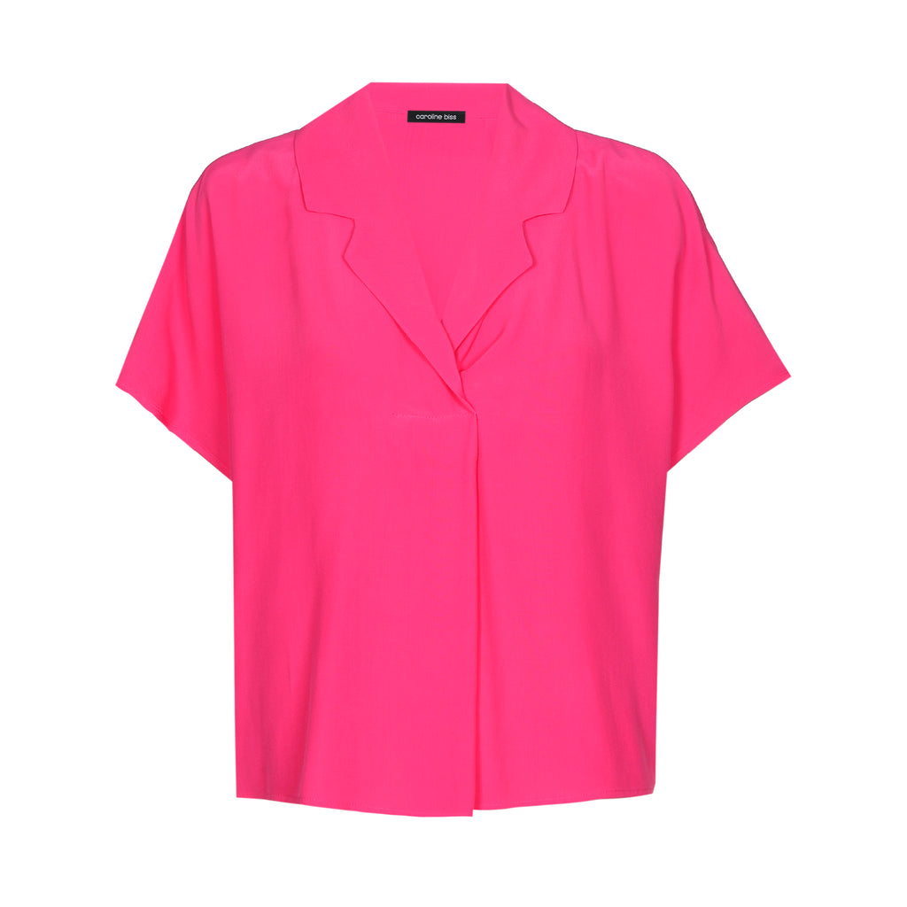 Blouses korte mouw roze Caroline Biss