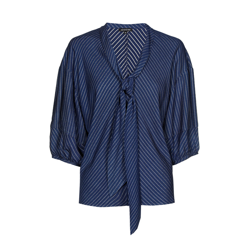 Blouses lange mouw blauw Caroline Biss