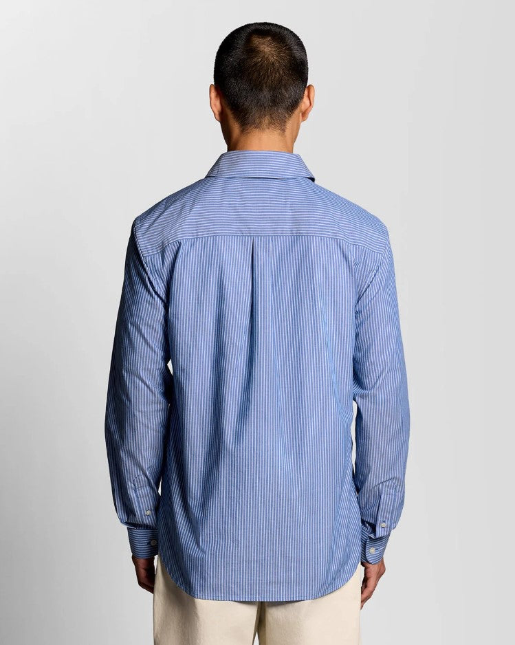 Hemden lange mouw blauw Lyle & Scott