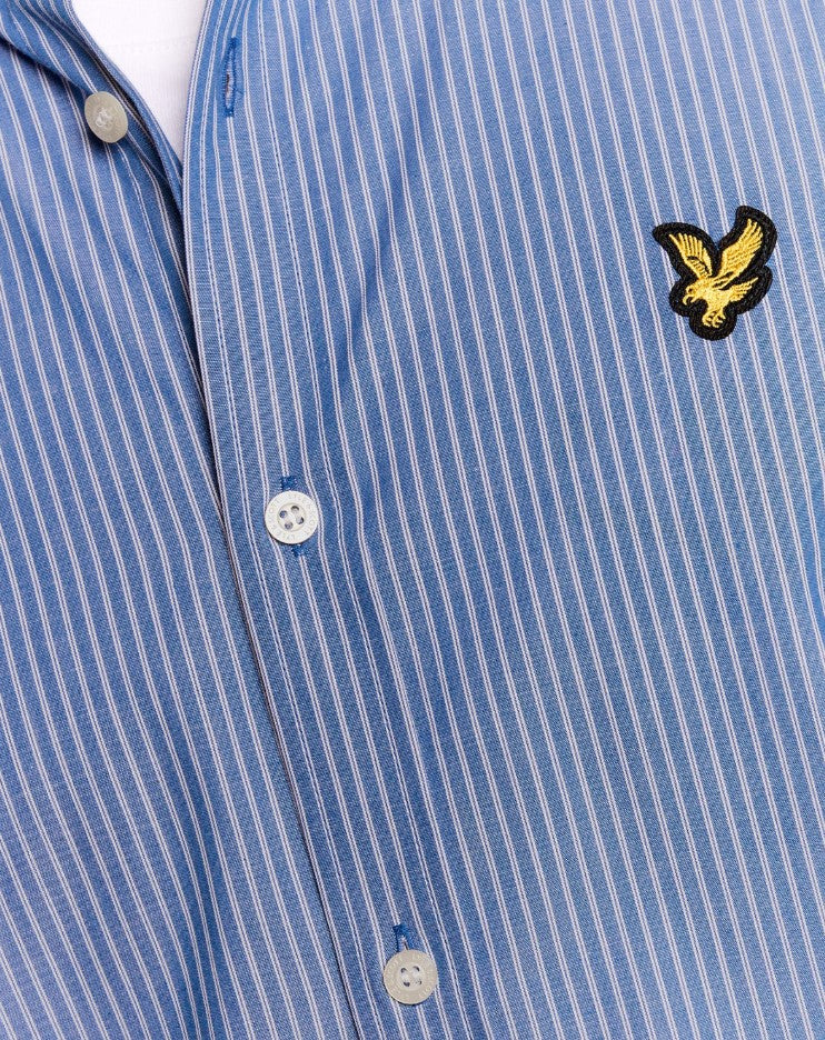 Hemden lange mouw blauw Lyle & Scott
