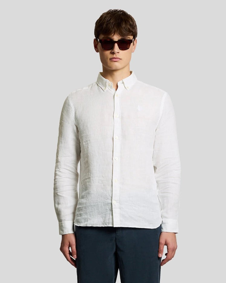 Hemden lange mouw wit Lyle & Scott