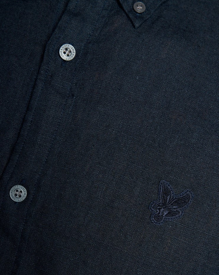 Hemden lange mouw grijs Lyle & Scott