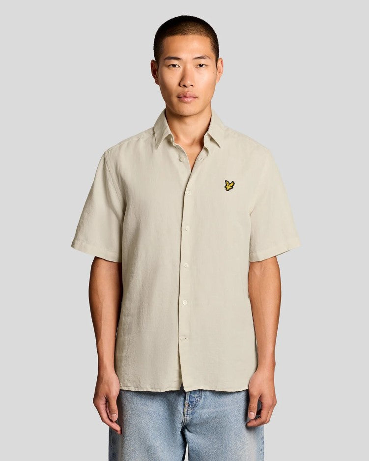 Hemden korte mouw grijs Lyle & Scott