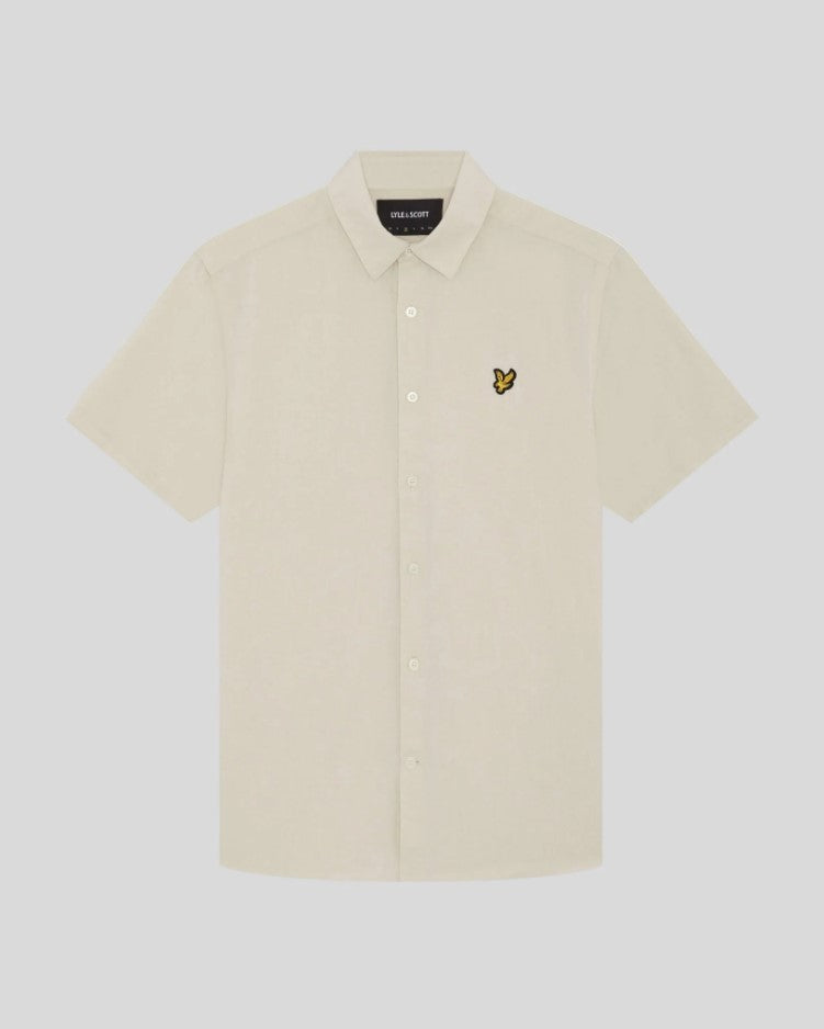 Hemden korte mouw grijs Lyle & Scott