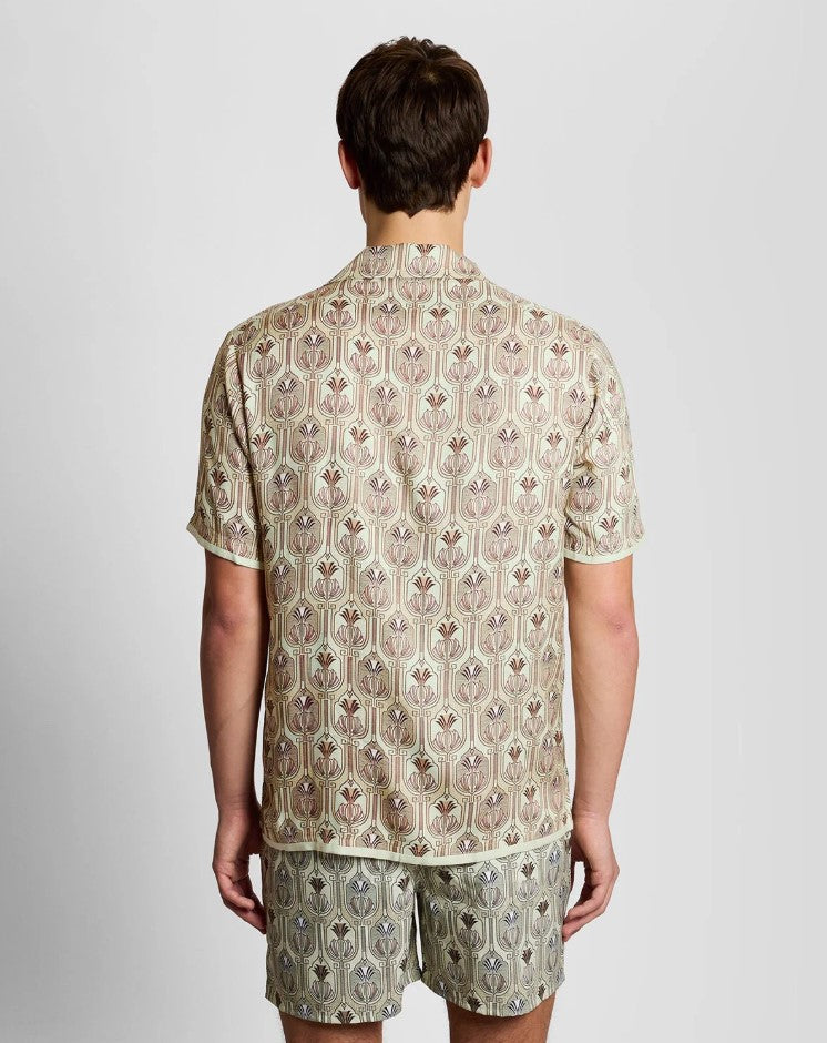 Hemden korte mouw groen Lyle & Scott