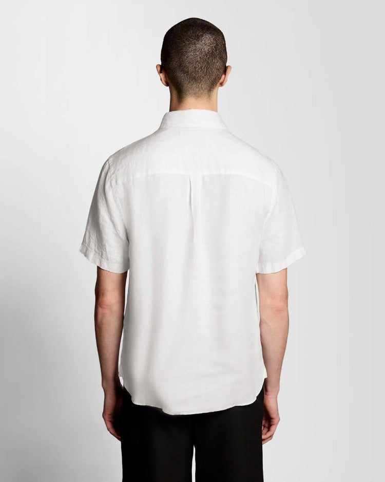 Hemden korte mouw wit Lyle & Scott