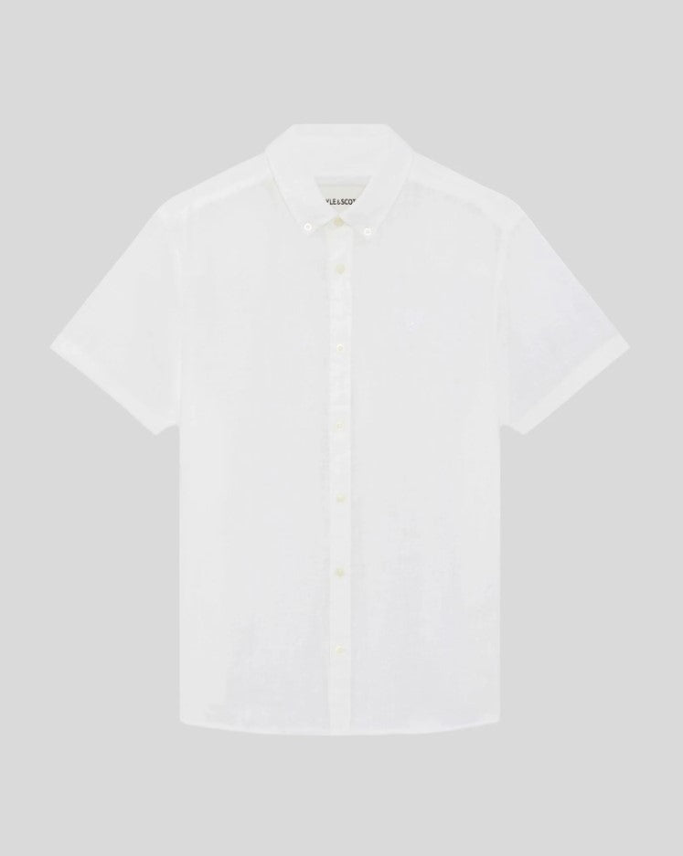 Hemden korte mouw wit Lyle & Scott